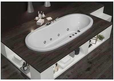 Ванна Aquanet Amelia с г/м Relax 180x80