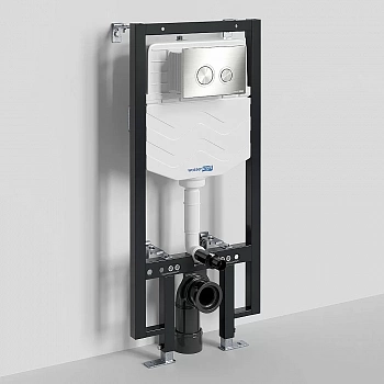 Инсталляция для унитаза WasserKraft Vils 56TLT.010.ME.BN01 с кнопкой никель