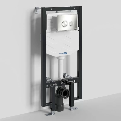 Инсталляция для унитаза WasserKraft Vils 56TLT.010.ME.BN01 с кнопкой никель