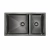 Мойка кухонная Paulmark AXEL PM227844-GM вороненая сталь Мойка кухонная Paulmark AXEL PM227844-GM вороненая сталь