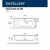 Ванна акриловая EXCELLENT Oceana Slim SMART WAEX.OCE18S.SMART.BR 180x80 белая с гидромассажем