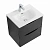 Тумба с раковиной BelBagno MARINO-CER-MINI-500-2C-SO-NL-P Nero Lucido