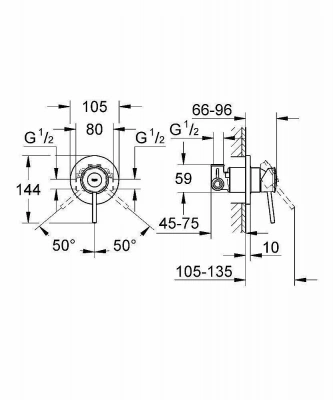 Смеситель для душа Grohe BauClassic 29048000