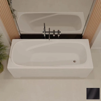 Ванна из искусственного камня Veconi Fresca FRS17070BM 170х70 черная матовая