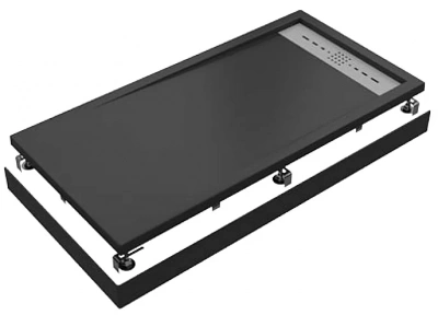 Поддон литьевой Good Door Stella 70x100 Черный