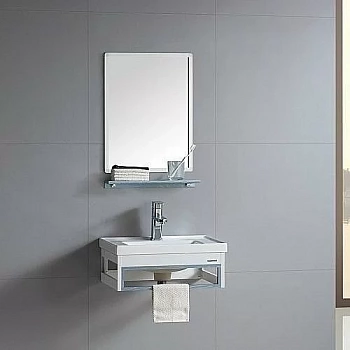 Тумба с раковиной RIVER LAURA 505 BU  голубая
