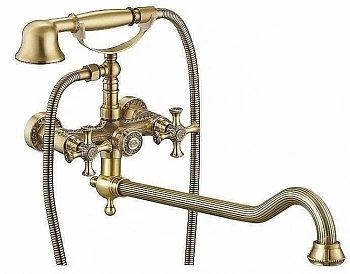 Смеситель для ванны Zorg Antic A 7001WDN-BR