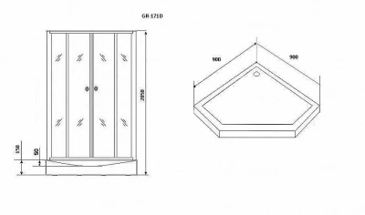 Душевая кабина Grossman Classic GR171D 90x90
