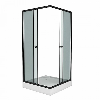 Душевой уголок Niagara NG-009-14QT Eco, квадратный, тонированный, 90x90 см