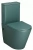 Унитаз Grossman Color GR-4480OLMS безободковый, с крышкой микролифт, с бачком, зеленый матовый