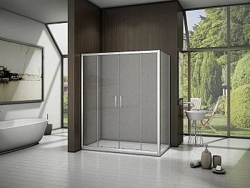 Душевой уголок Good door LATTE WTW-TD+SP 150x80 матовый