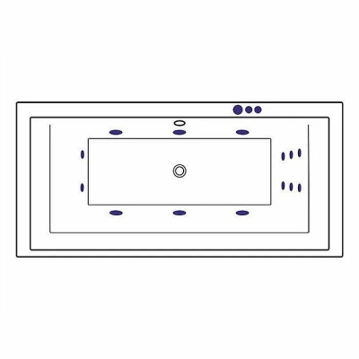 Ванна акриловая EXCELLENT Crown Grand SMART WAEX.CRG19.SMART.CR 190x90 белая с гидромассажем