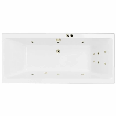 Ванна акриловая EXCELLENT Pryzmat LINE WAEX.PRY17.LINE.BR 170x75 белая с гидромассажем