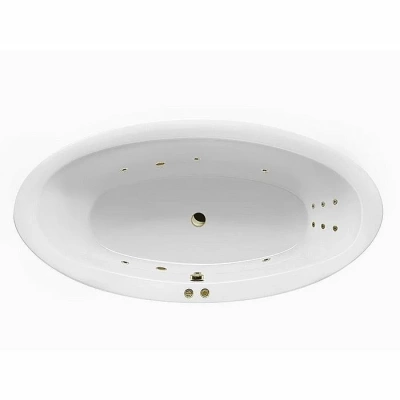 Ванна акриловая EXCELLENT Lumina LINE WAEX.LUM19.LINE.BR 190x95 белая с гидромассажем