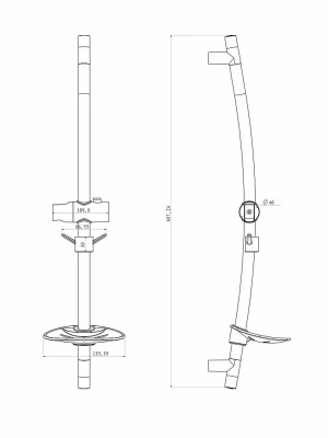 Душевая штанга Lemark LM8064C