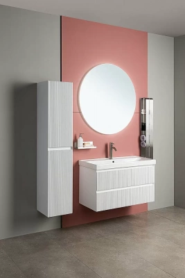 Тумба с раковиной Aquanet Альтера 337154 60 белый матовый