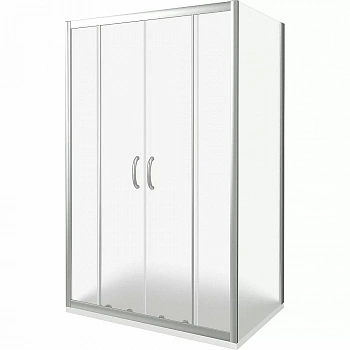 Душевой уголок Good Door Infinity WTW-TD+SP 150х70 стекло рифленое/профиль хром