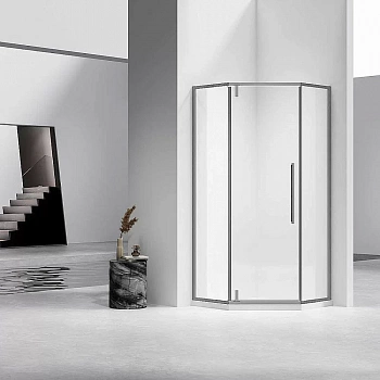 Душевой уголок Vincea Slim-N VSP-4SN100CLGM 100x100 стекло прозрачное/профиль вороненая сталь