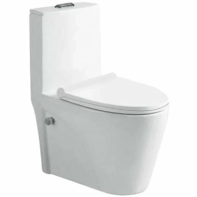 Унитаз моноблок SantiLine SL-5012SM-BD с крышкой микролифт