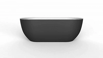 Ванна акриловая BelBagno BB70 170х80 черная матовая/белая