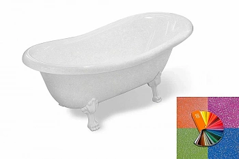 Ванна Эстет Марсель 170x80 цвет по RAL c блестками
