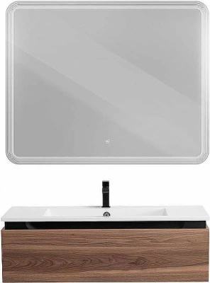 Тумба с раковиной Cezares Slider 100 SLIDER-1000-1C-SO-NA орех дымчатый