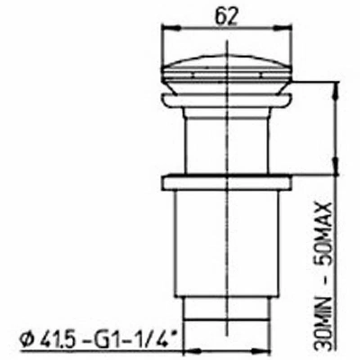 Донный клапан PAINI 53CR945SSR хром