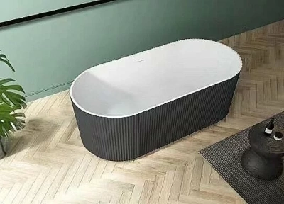 Ванна акриловая Esbano Tortuga ESVATORTB 170х80 черная, белая