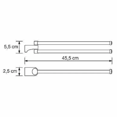 Полотенцедержатель WasserKRAFT Kammel K-8331