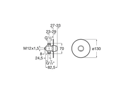 Кран смывной для писсуара Roca Avant 5A9079C00