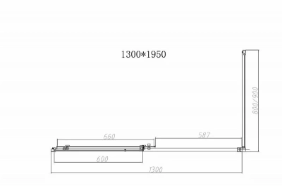 Душевой уголок Vincea Slim-N VSR-4SN8013CLG 130x80 стекло прозрачное/профиль брашированное золото