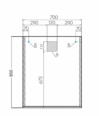 Зеркало Акватон Терра 70 темное дерево