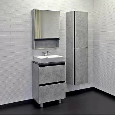 Тумба с раковиной Comforty Эдинбург 00-00004763 60 бетон светлый