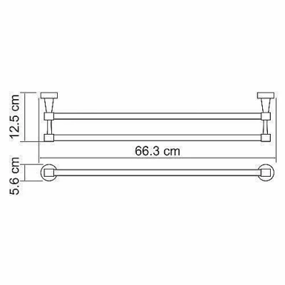 Полотенцедержатель WasserKRAFT Isen К-4040