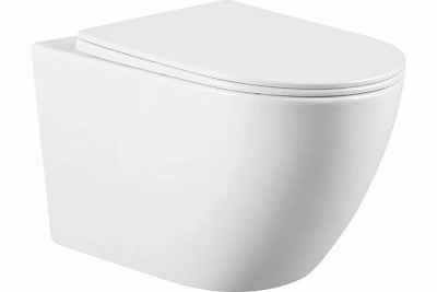 Унитаз подвесной Art&Max ROMANTIC AM213CHR белый, безободковый