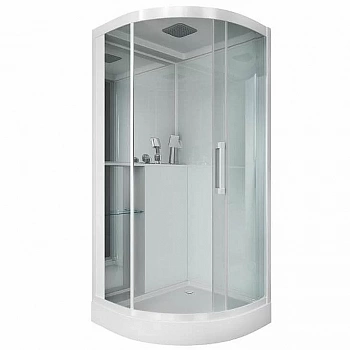 Душевая кабина Grossman GR160 100x100 прозрачная/белый