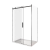 Душевой уголок Good Door Galaxy WTW+SP 110х80 стекло прозрачное/профиль черный