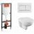 Унитаз Vitra Norm Fit 9773B099-7207 с инсталляцией, с крышкой микролифт, белый