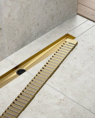 Душевой лоток TIMO Drain System 700 Lines DS230107/17 золото матовое