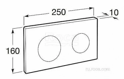 Кнопка для инсталляции Roca PL-10 890089001