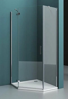 Душевой уголок BelBagno KRAFT P-1 100x100 прозрачный/хром