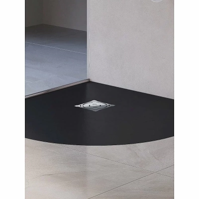 Душевой поддон RGW ST/R-G Stone Tray 16153099-02 90x90 графит