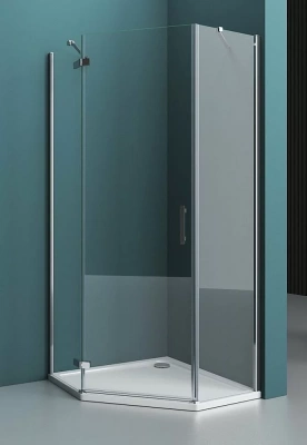 Душевой уголок BelBagno KRAFT P-1 100x100 прозрачный/хром