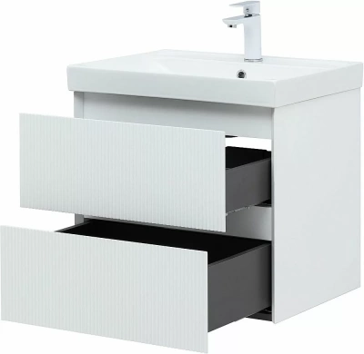Тумба с раковиной Aquanet Альтера 337154 60 белый матовый