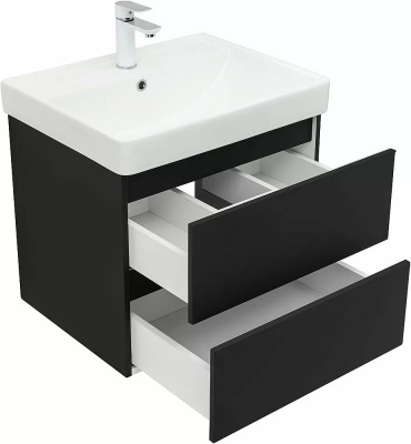 Тумба с раковиной Aquanet Вега 2.0 337953/301803 60 черный