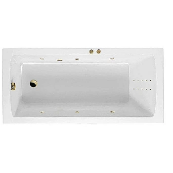 Ванна акриловая Excellent Aquaria LINE NANO WAEX.AQU16.LINENANO.GL 160x70 белая с гидромассажем