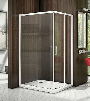Душевой уголок Good Door LATTE CR-120-90-C-WE стекло прозрачное/профиль анодированный алюминий