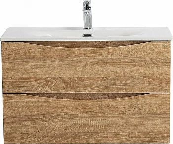 Тумба с раковиной BelBagno MARINO-CER-MINI-800-2C-SO-WO-P Rovere Bianco