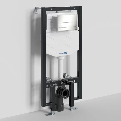 Инсталляция для унитаза WasserKraft Vils 56TLT.010.ME.BN04 с кнопкой никель