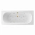 Ванна акриловая EXCELLENT Oceana Slim RELAX WAEX.OCE17S.RELAX.GL 170x75 белая с гидромассажем